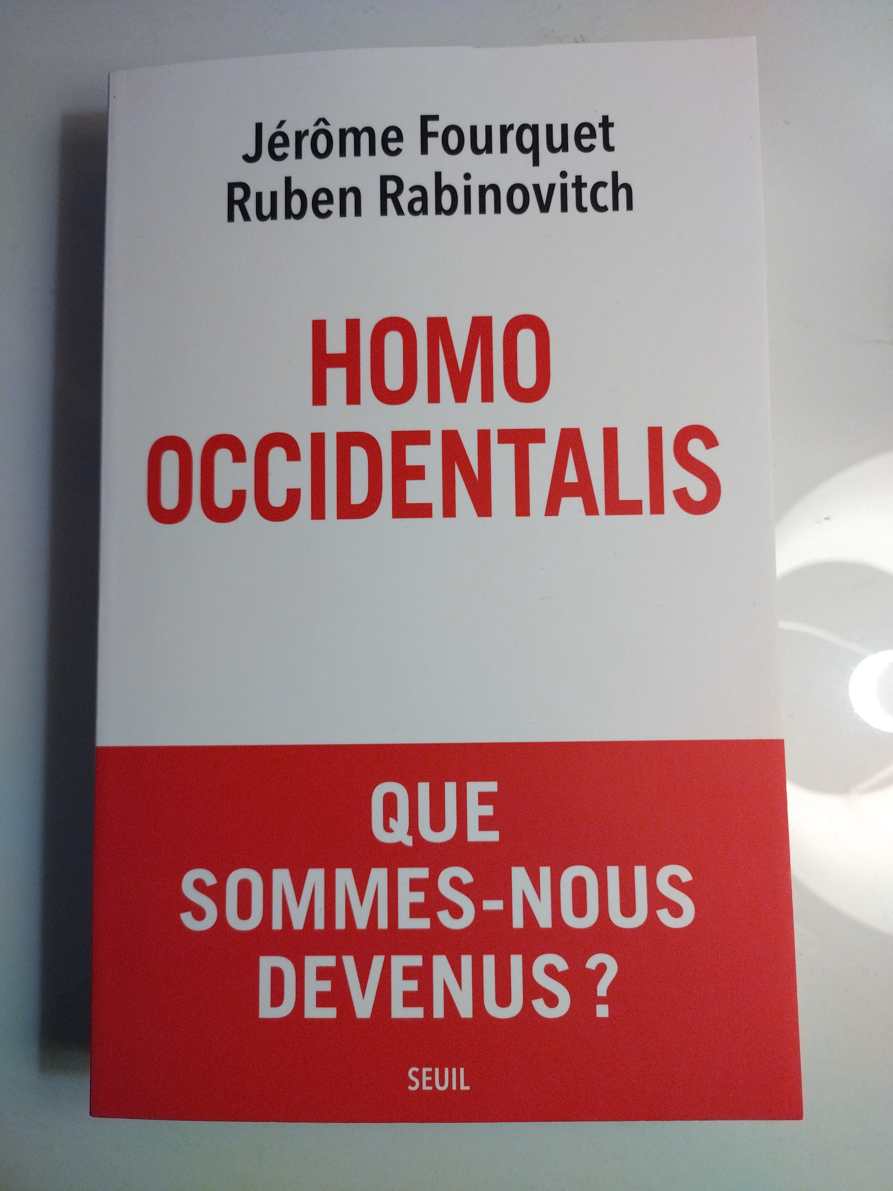 Parution d'HOMO OCCIDENTATLIS de Jérôme FOURQUET et de Ruben RABINOVITCH